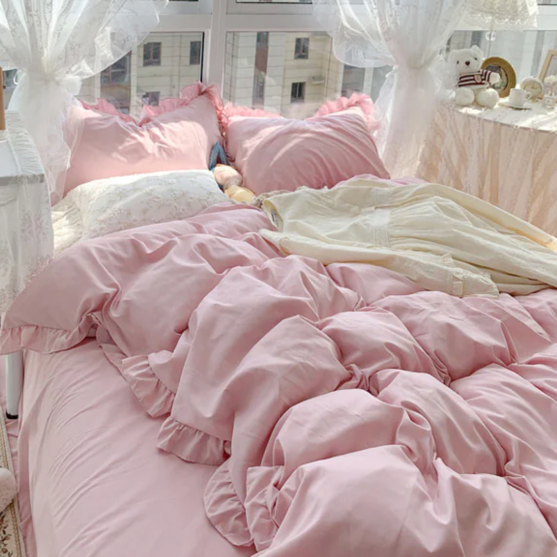 Ulap Bedsheet Truffle Bedsheet Pink