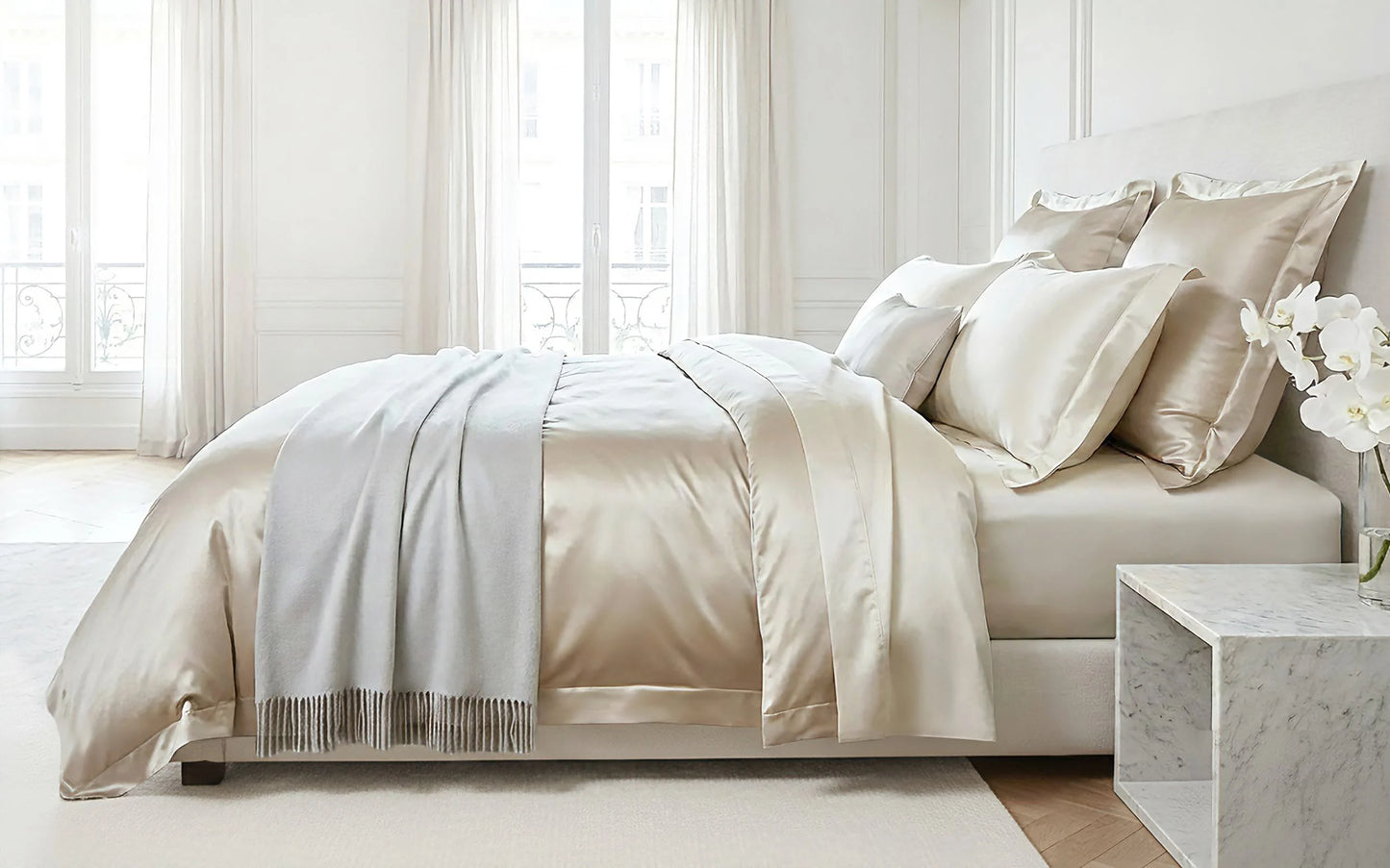 Mulberry Silk Bedsheet Set (3-in-1)